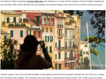【海外発！Breaking News】観光客の自撮りに悩むイタリアの美しい小さな町　最大約4万円の罰金を科す条例を制定