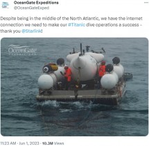 【海外発！Breaking News】行方不明の潜水艇「タイタン」は圧壊、5人全員が死亡　アメリカ沿岸警備隊発表