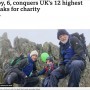 【海外発！Breaking News】小児ホスピスの寄付を集めるため登山を始めた6歳男児、英国最高峰など12の山を制覇（英）