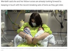 【海外発！Breaking News】10組の双子と4つ子が誕生した病院　「記録的なベビーブーム」とNICU看護師（米）＜動画あり＞