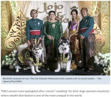 【海外発！Breaking News】犬の結婚式に180万円超を費やした公務員に批判殺到「富を自慢するため常識を踏みにじった」（インドネシア）