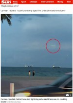 【海外発！Breaking News】UFOか!?　雷雲の合間を超高速で横切る物体が目撃される（米）＜動画あり＞