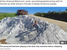 【海外発！Breaking News】農園用の石灰に埋もれて遊んでいた7歳男児、呼吸困難に陥り死亡（ブラジル）