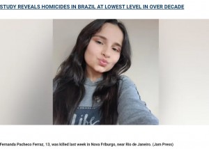 【海外発！Breaking News】スクールバスの窓から頭を出し手を振っていた13歳少女、柱に激突し死亡（ブラジル）