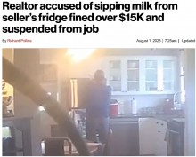 【海外発！Breaking News】冷蔵庫を開けて勝手に牛乳を飲んだ不動産業者、200万円超の罰金科される（カナダ）＜動画あり＞