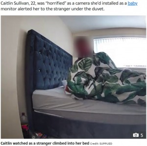 【海外発！Breaking News】外出中に見知らぬ男が自宅に侵入、勝手にベッドで眠る姿に恐怖（英）＜動画あり＞