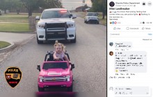 【海外発！Breaking News】スピード違反＆歯磨きしながらおもちゃの車を運転した2歳女児、可愛さで警告のみに（米）＜動画あり＞