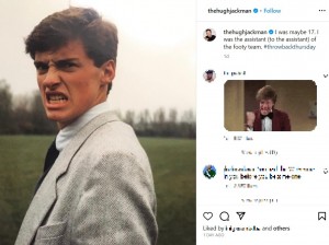 17歳当時のヒュー・ジャックマン（画像は『Hugh Jackman　2023年10月12日付Instagram「I was maybe 17.」』のスクリーンショット）