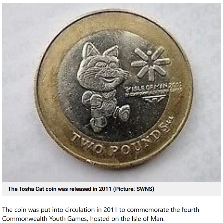 英グレーター・マンチェスター在住の男性が見慣れない2ポンド硬貨（約361円）を発見。ネットオークションに出品すると、100倍以上の価格で落札されたという（画像は『Metro　2023年7月4日付「Dad given rare ￡2 coin in his change sells it on eBay for more than ￡200」（Picture: SWNS）』のスクリーンショット）