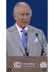 【イタすぎるセレブ達】チャールズ国王、「COP28」で着用したネクタイの柄は特別なメッセージか