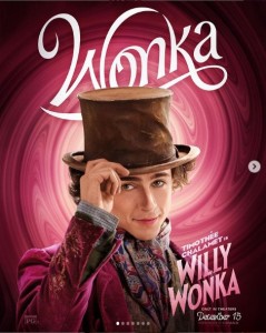 ティモシー・シャラメが演じるウィリー・ウォンカ。過去にはジーン・ワイルダーとジョニー・デップが演じた（画像は『Wonka Movie　2023年10月12日付Instagram「You’ve never had chocolate like this.」』のスクリーンショット）