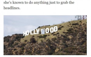 米ロサンゼルスの山に設置された「HOLLY WOOD」のサインに2021年2月、“WOOD”を“BOOB（おっぱい）”に変える悪質ないたずらが発生。インフルエンサーたちによる犯行だった（『TheGossipScoop.com　「PHOTOS: Instagram Model And 5 Others Arrested For Changing The Hollywood Sign To “Hollyboob”」』より）