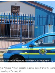 【海外発！Breaking News】小学校で銃撃事件　校長に発砲した13歳少年が逃走するも逮捕（南ア）