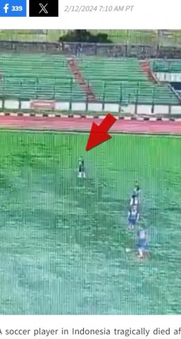 【海外発！Breaking News】一瞬炎が！　サッカーの試合で雷直撃　35歳選手死亡（インドネシア）＜動画あり＞