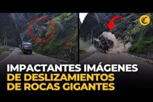 【海外発！Breaking News】巨大岩がトラックを直撃！　「まるで一瞬でなぎ倒されたボウリングピン」（ペルー）＜動画あり＞