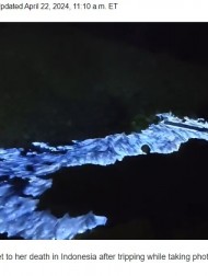 【海外発！Breaking News】“青い炎”を見るため火山を登った女性観光客、ロングスカートを踏んで転落死（インドネシア）
