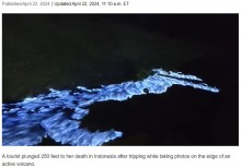 【海外発！Breaking News】“青い炎”を見るため火山を登った女性観光客、ロングスカートを踏んで転落死（インドネシア）
