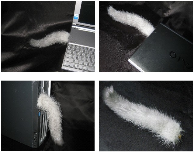 本物の毛皮を使用!?　猫のしっぽ型USBメモリ発売