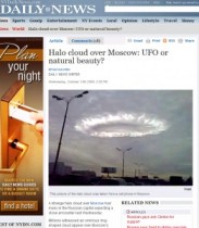 【イタすぎるセレブ達・番外編】セレブ・ニュースも中断して紹介した驚きの映像。 モスクワ上空にUFO襲来？