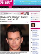 【イタすぎるセレブ達】急死の元アイドル、ステファン・ゲイトリーは死亡数時間前に男ばかりで3Pか。