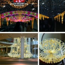西日本最大268店舗のSC、阪急西宮ガーデン１周年でツリー登場
